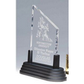 Clear Pop-In Peak Acrylic Award w/ Slanted Top - 3"x5"